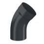 Lindab Steel Downpipe Bend with Socket 45 - 100mm Anthracite Grey