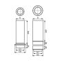 Lindab Steel Drain Shoe - 100mm Black