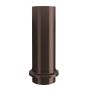 Lindab Steel Drain Shoe - 87mm Coffee Brown