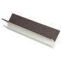 FloPlast Shiplap Cladding Internal Corner - 5mtr Anthracite Grey Woodgrain