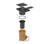 FloPlast Drainage Bottle Gully Rectangular Grid - 110mm