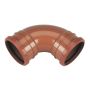 FloPlast Drainage Bend Double Socket - 87.5 Degree x 110mm