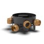 FloPlast Inspection Chamber Base Adjustable Inlets - 450mm