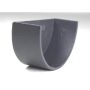 Cast Iron Deep Half Round Gutter Internal Stopend - 125mm Primed