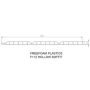 300mm Black Ash Hollow Soffit Board - 10mm x 5mtr