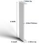 410mm White Fascia Capping Box End Board - 10mm x 1.25mtr