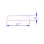 PVC D Section - 28mm x 5mtr Light Oak Woodgrain