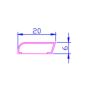 PVC Edge Fillet - 20mm x 5mtr Light Oak Woodgrain