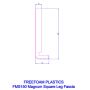 150mm White Fascia Board - 18mm x 5mtr