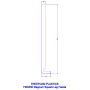 400mm Black Ash Woodgrain Fascia Box End Board - 18mm x 1.25mtr