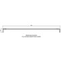 White Ogee Fascia Joint Double Ended - 604mm
