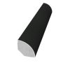 PVC Quadrant Trim - 19mm x 5mtr Anthracite Grey Smooth