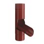 Lindab Steel Adjustable Diverter - 87mm Dark Red