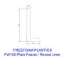 100mm White Fascia Capping Board - 10mm x 5mtr
