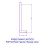 150mm White Fascia Capping Board - 10mm x 5mtr