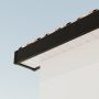 150mm Black Ash Woodgrain Fascia Capping Board - 10mm x 5mtr