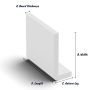 200mm White Fascia Capping Board - 10mm x 5mtr