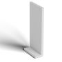 225mm White Fascia Capping Board - 10mm x 5mtr
