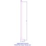 400mm Anthracite Grey Woodgrain Fascia Capping Box End Board - 10mm x 1.25mtr