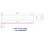 Black Ash Woodgrain Fascia Board Joint - 300mm