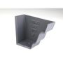 Cast Iron Moulded Ogee Gutter Right Hand External Stopend - 125mm Primed