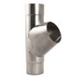 Lindab Magestic Steel Downpipe Branch 100mm - 100mm Galvanised