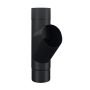 Lindab Steel Downpipe Branch 87mm - 87mm Matte Black