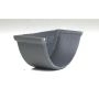Cast Iron Beaded Half Round Gutter Internal Stopend - 125mm Primed
