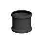 FloPlast 110mm Industrial/Xtraflo Downpipe Kit - Swan Neck - Black