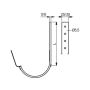 Lindab Steel Gutter 70mm Flex-Fit Fascia Bracket - 190mm Anthracite Grey