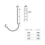 Lindab Steel Gutter 200mm Rafter Bracket - 100mm Black