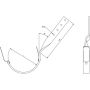 Lindab Steel Gutter Side Fix Rafter Bracket - 150mm Coffee Brown