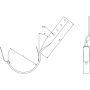 Lindab Magestic Steel Gutter Side Fix Rafter Bracket - 150mm Galvanised