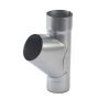 Galeco Steel Downpipe Branch - 87mm Galvanised