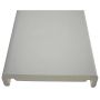 410mm White Fascia Box End Board - 18mm x 1.25mtr