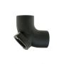 Mech 416 Cast Iron Soil Short Radius Bend with Back Door - 88 Degree x 100mm