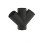 Mech 416 Cast Iron Soil Double Branch - 45 Degree x 150mm and 100mm