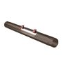 Lindab Steel Rod Access Downpipe - 100mm x 1mtr Brown