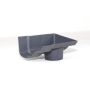 Cast Iron Ogee Gutter Right Hand Stopend Outlet - 100mm for 65mm Downpipe Primed