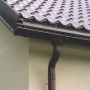 Lindab Steel Gutter Outlet 87mm - 100mm Coffee Brown