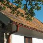 Lindab Steel Gutter Outlet 100mm - 150mm Tile Red