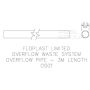 FloPlast Overflow PVC-u Pipe - 21.5mm x 3mtr White