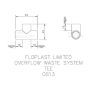 FloPlast Overflow Tee - 21.5mm White
