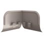 Lindab Steel Gutter Corner Overflow Protector - Anthracite Metallic