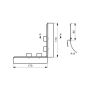 Lindab Steel Gutter Corner Overflow Protector - Matte Black