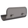 Lindab Steel Gutter Straight Overflow Protector - 125mm Graphite