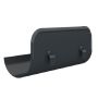 Lindab Steel Gutter Straight Overflow Protector - 150mm Anthracite Grey
