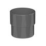Galeco Round PVC Socket Downpipe Kit Graphite Grey - 100mm Diameter