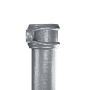 Cast Iron Round Eared Downpipe - Socket On One End - 65mm x 914mm Primed