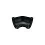 FloPlast Half Round Gutter Angle - 135 Degree x 112mm Black - Pack of 2
